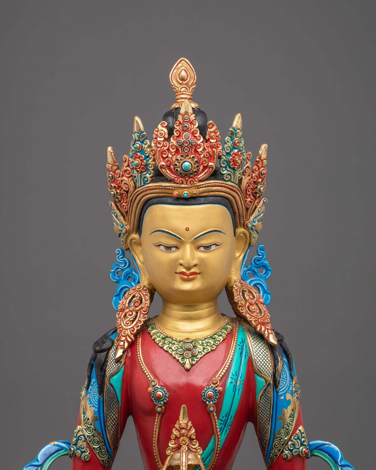Amitayus Figurine Buddha of Infinite Life | Altar Decor