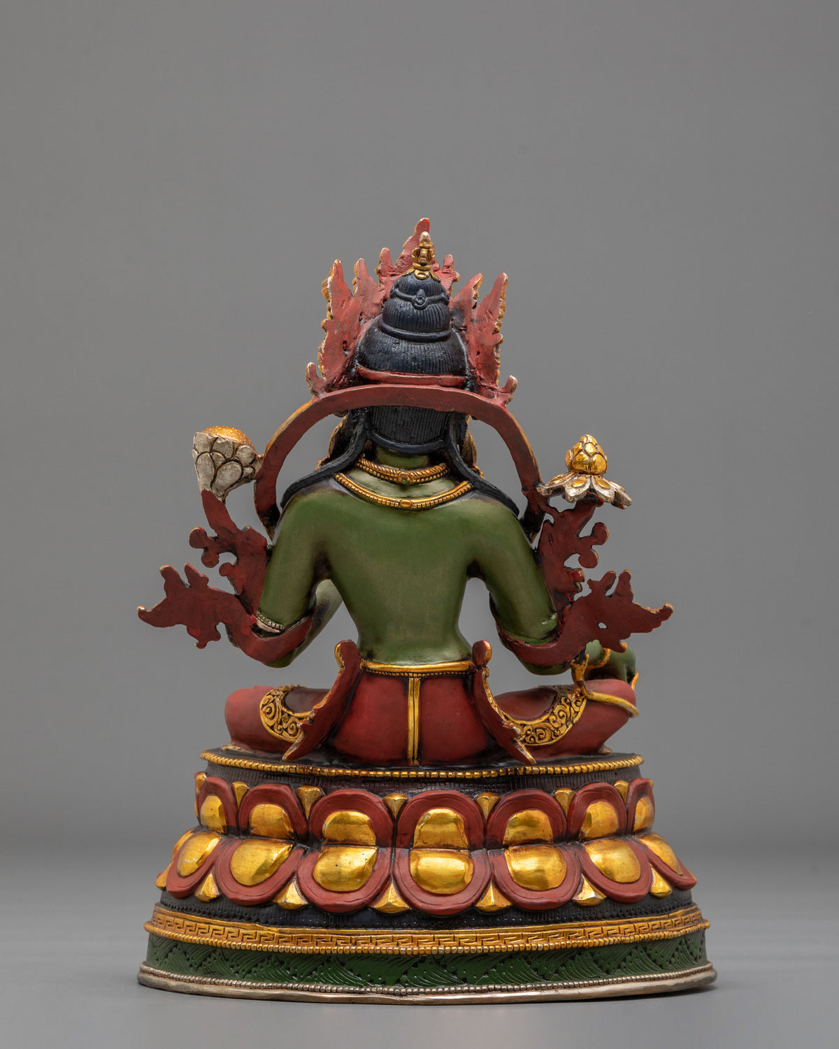 Green Tara Vajrayana Liberation Sculpture | Himalayan Buddhist Shrine Art