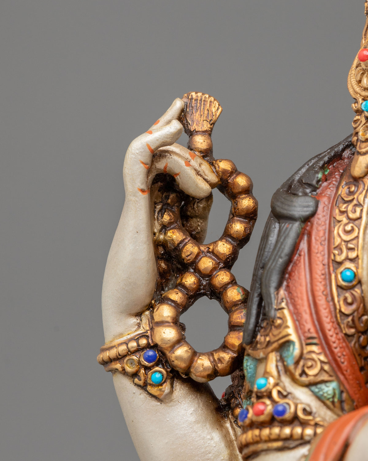Four Armed Chenrezig Traditional Sculpture: Bodhisattva of Great Compassion