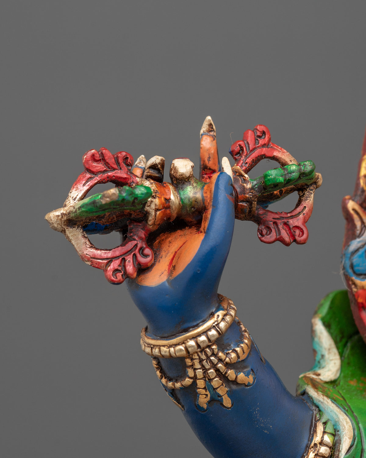 Vajrapani Buddhist Shrine Sculpture | Handmade Himalayan Sacred Art