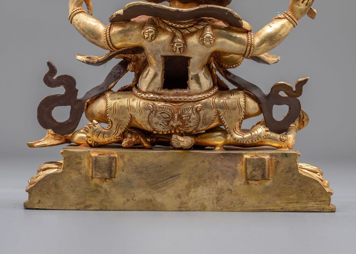 Four-Armed Mahakala Statue | Powerful Dharma Protector