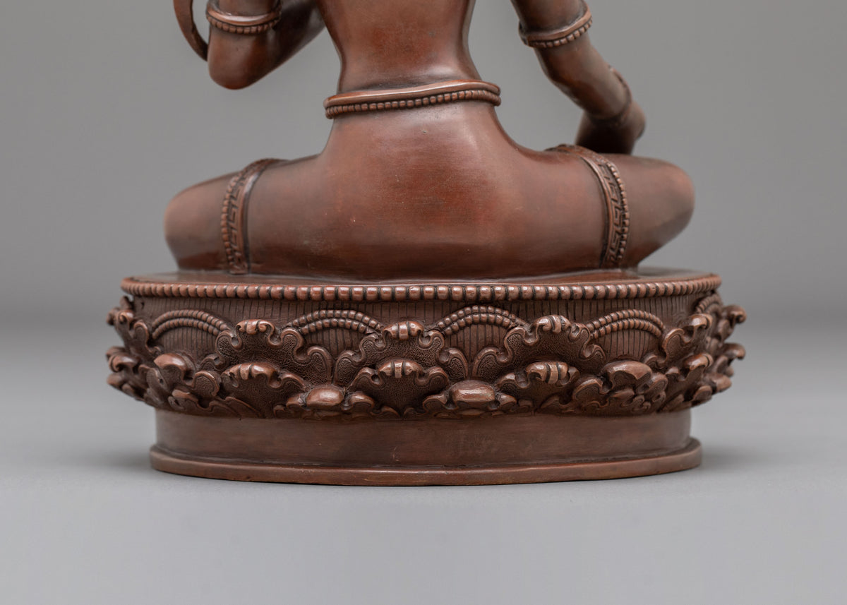 Green Tara Eight Fears Protector Statue | Sacred Buddhist Deity of Compassion