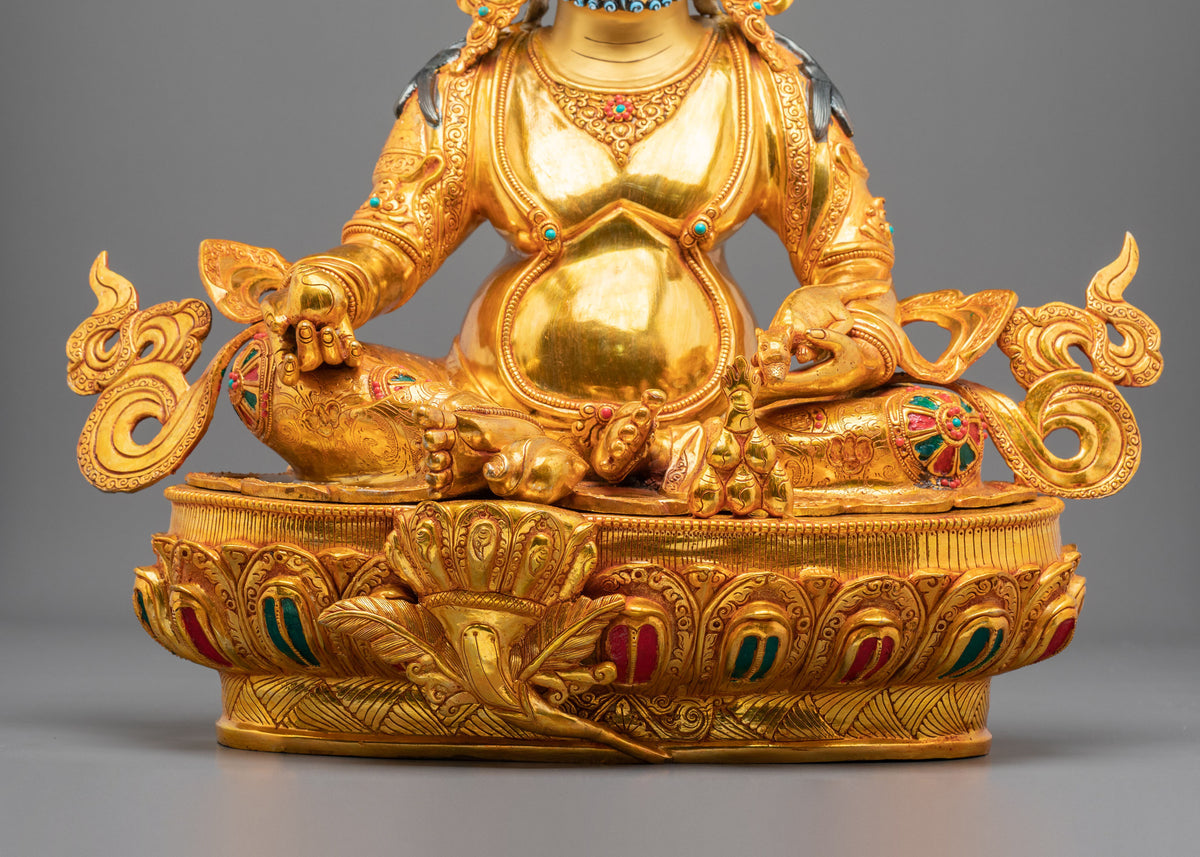 Yellow Dzambhala Statue | The Majesty of Sacred Prosperity