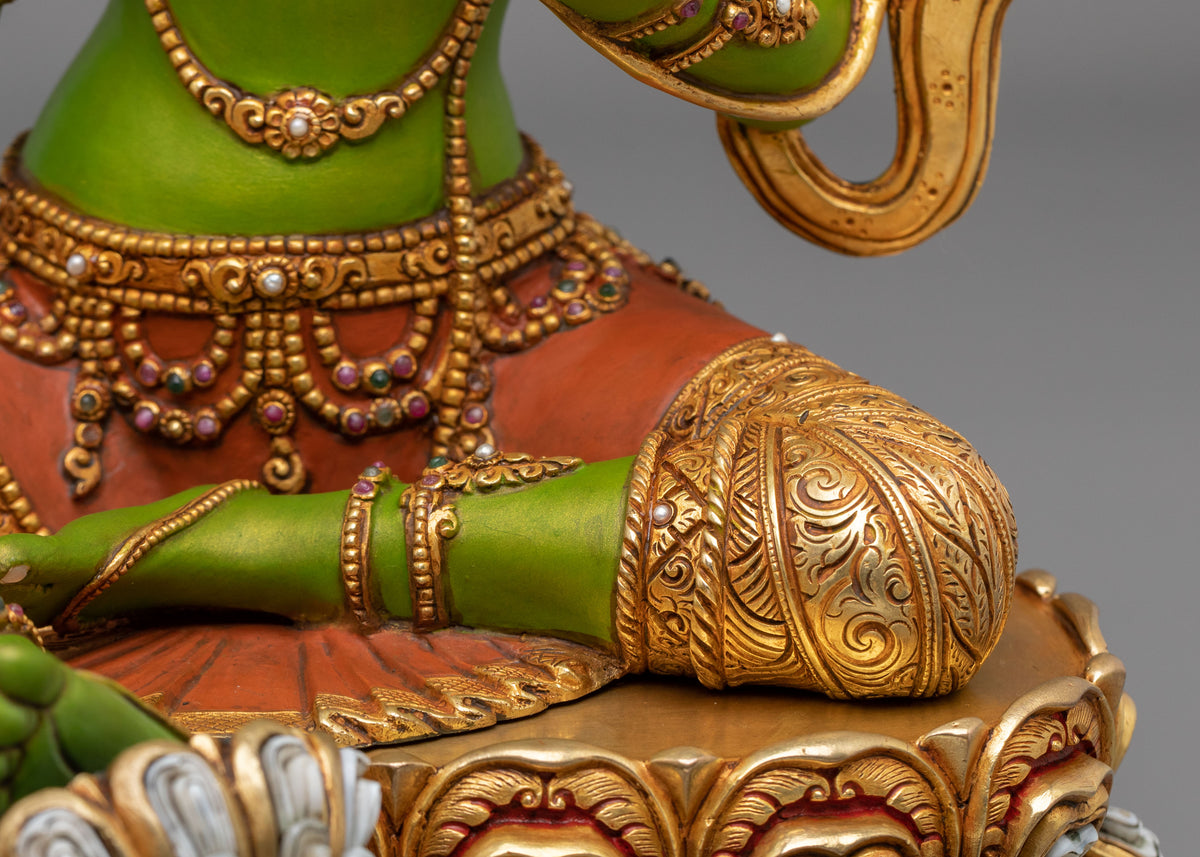 Green Tara Statue | Fearless Compassion and Grace