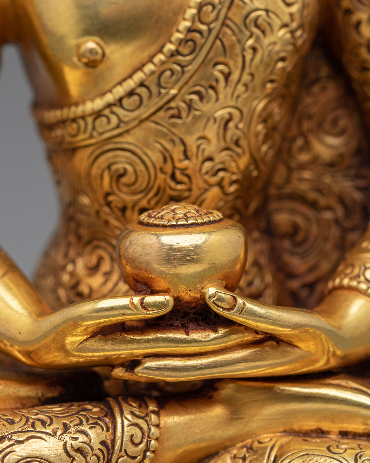 Amitabha Buddha 14cm Tall Sculpture | Buddhist Altar Decor