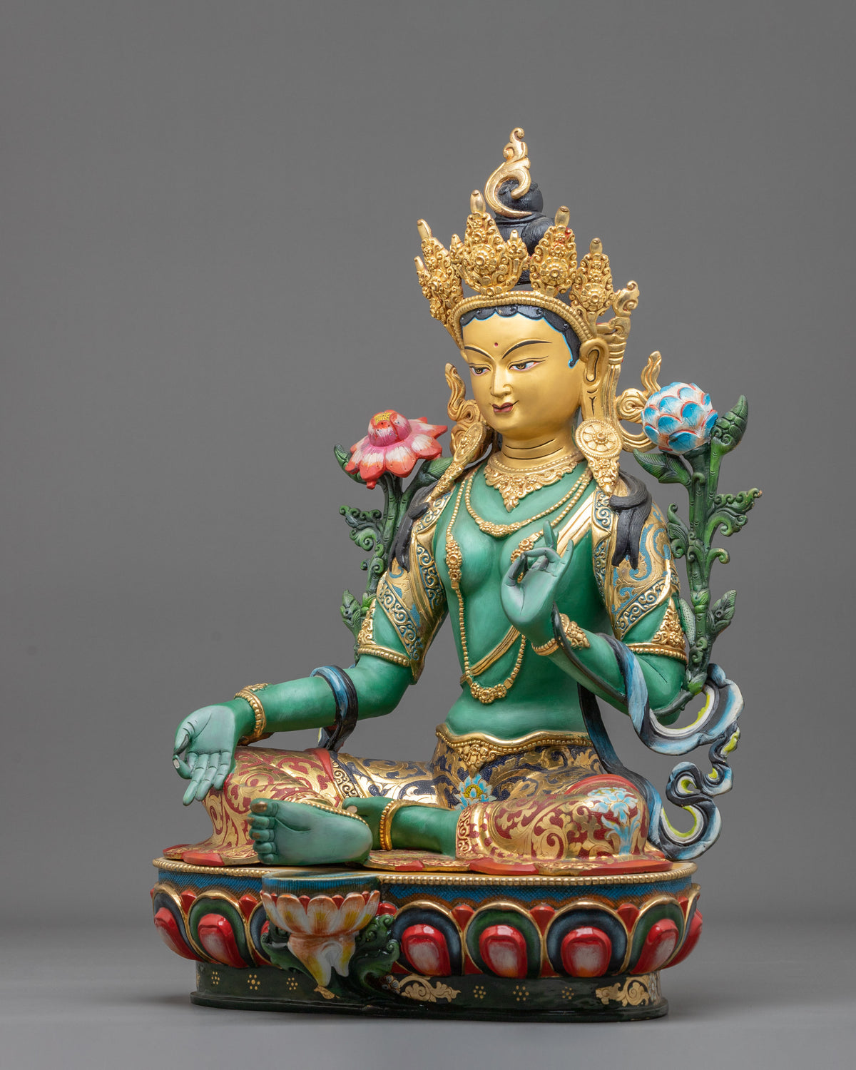 Green Tara Statue | Handcrafted in Nepal