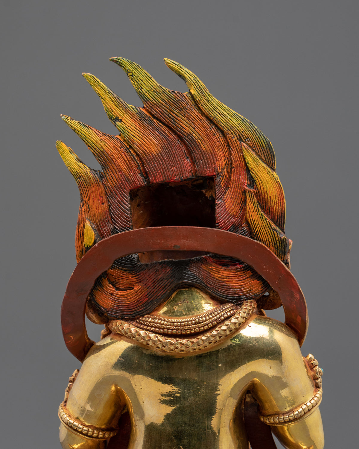 Black Dzambhala Copper Statue | Wrathful Wealth Deity