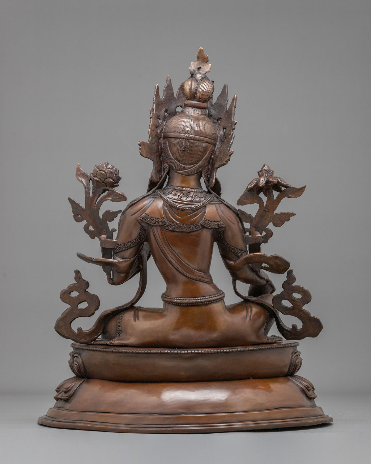 Mother Green Tara Oxidized Statue | Altar Home Decor