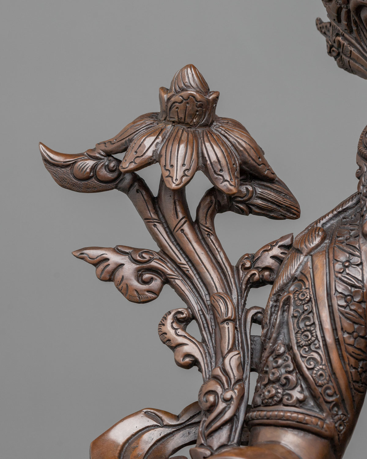 Mother Green Tara Oxidized Statue | Altar Home Decor