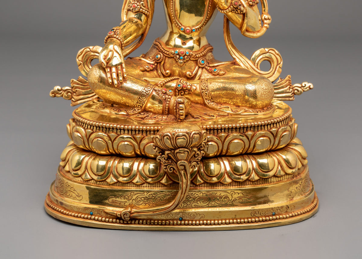 Green Tara Statue | Himalayan Buddhist Elegance