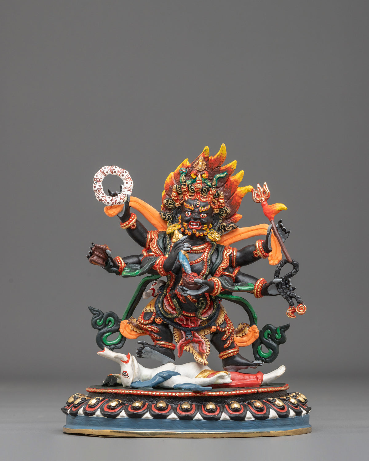 Six-Armed Mahakala Sculpture | Buddhist Protector