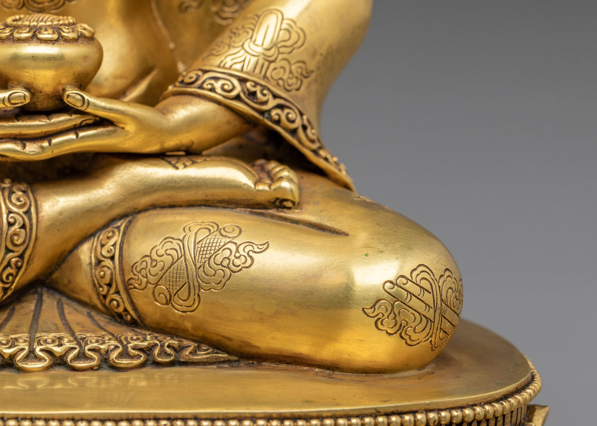 Three Buddhas Harmony of Wisdom Statue Set | Sacred Buddhist Art