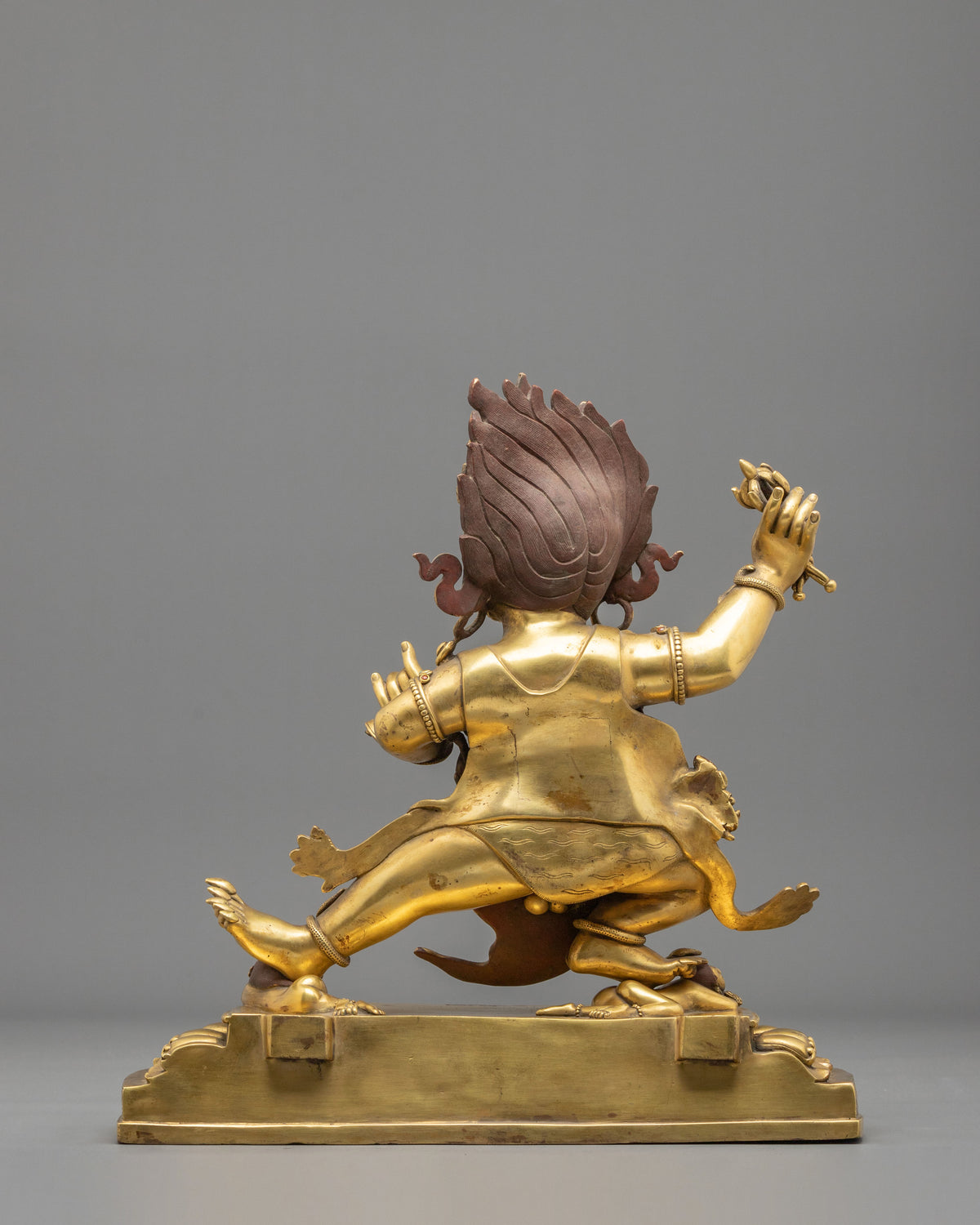 Vajrapani Bodhisattva | 24K Gold Gilded Copper