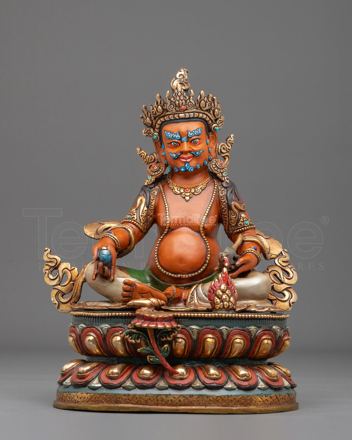 Dzambhala Himalayan Sculpture | Buddhist Deity of Wealth and Generosity