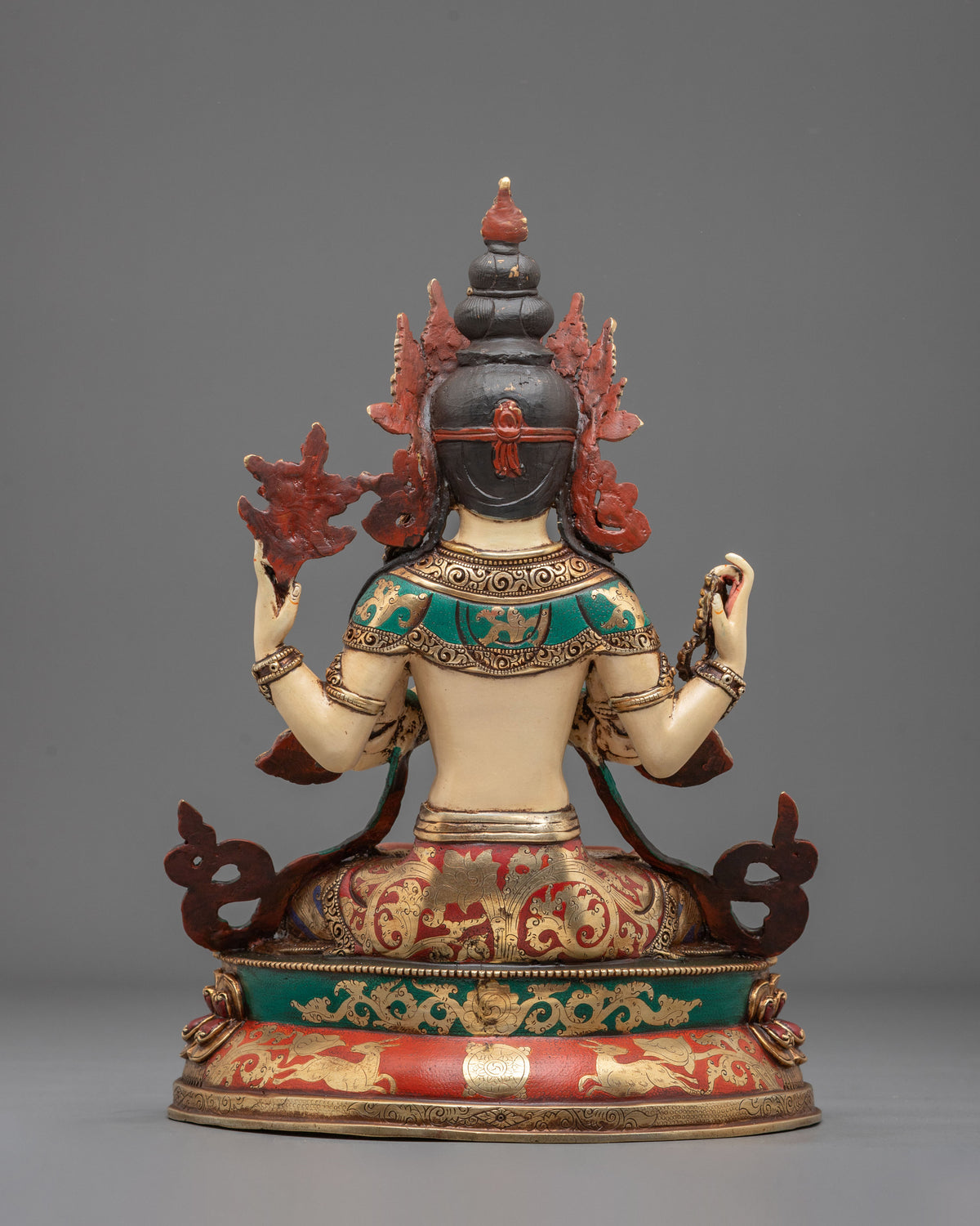 Four Armed Chenrezig Sculpture for Shrine