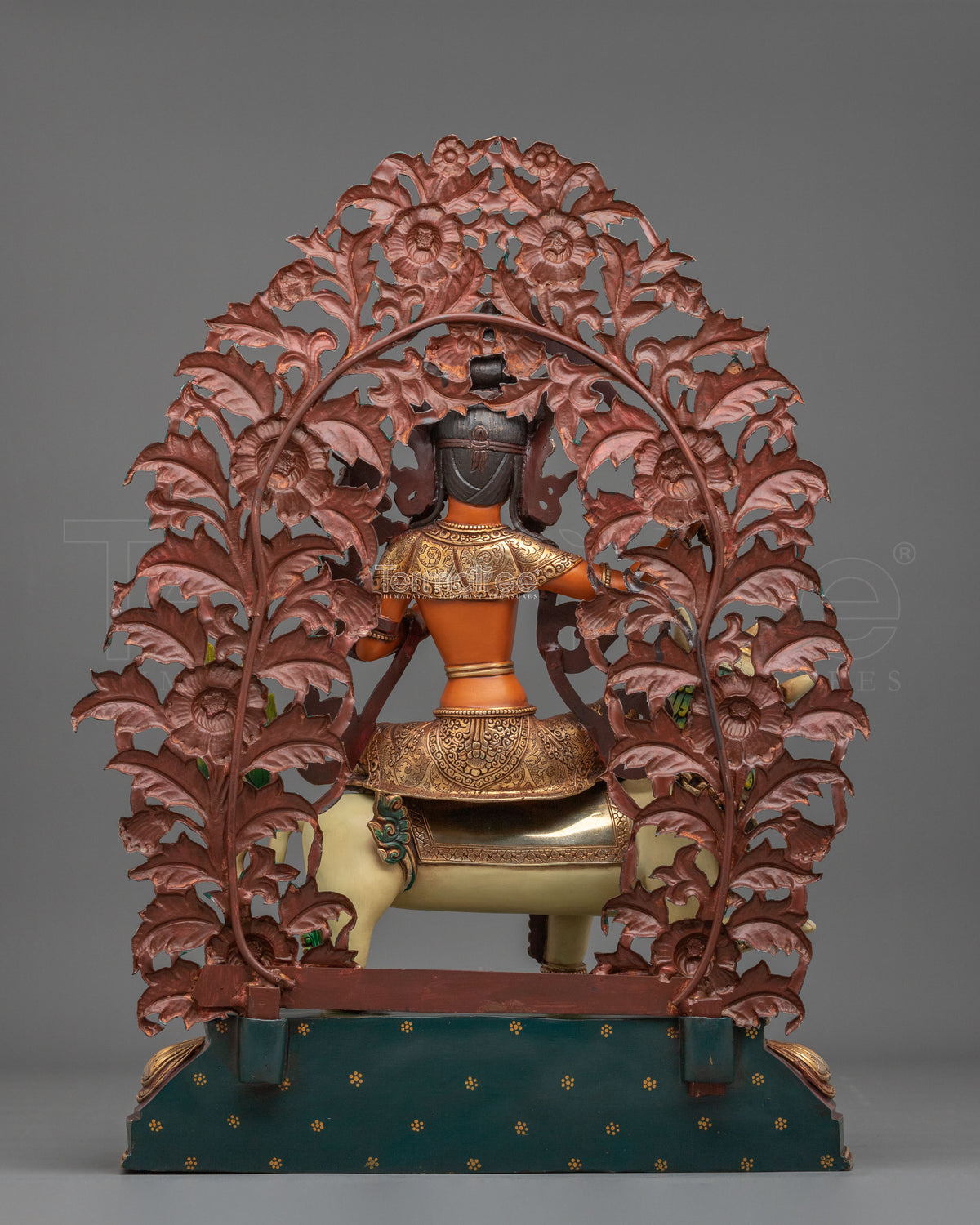 Simhanada Manjushri Wisdom Bodhisattva Sculpture for Altar