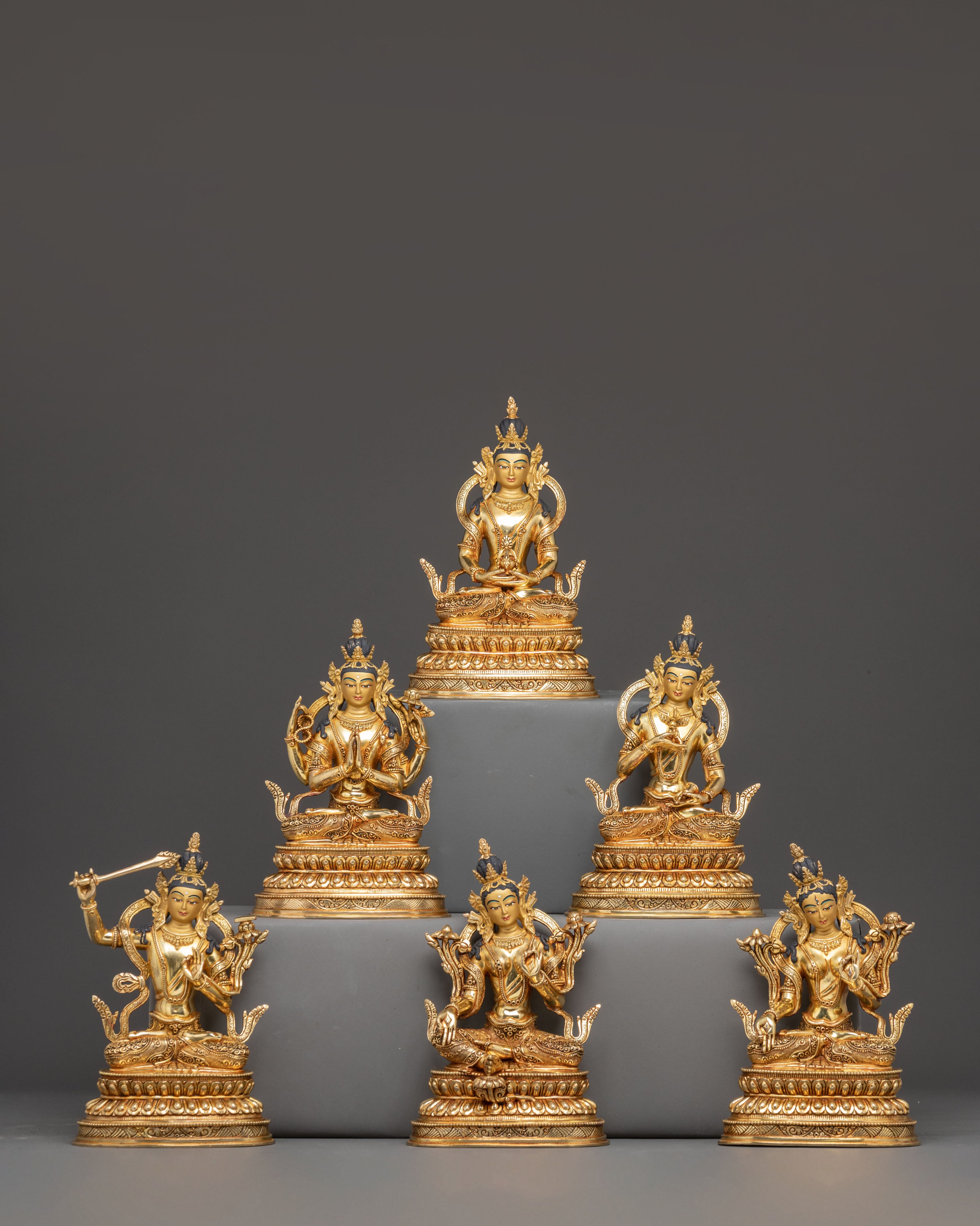 Bodhisattva Statue Set | A Symphony of Enlightenment