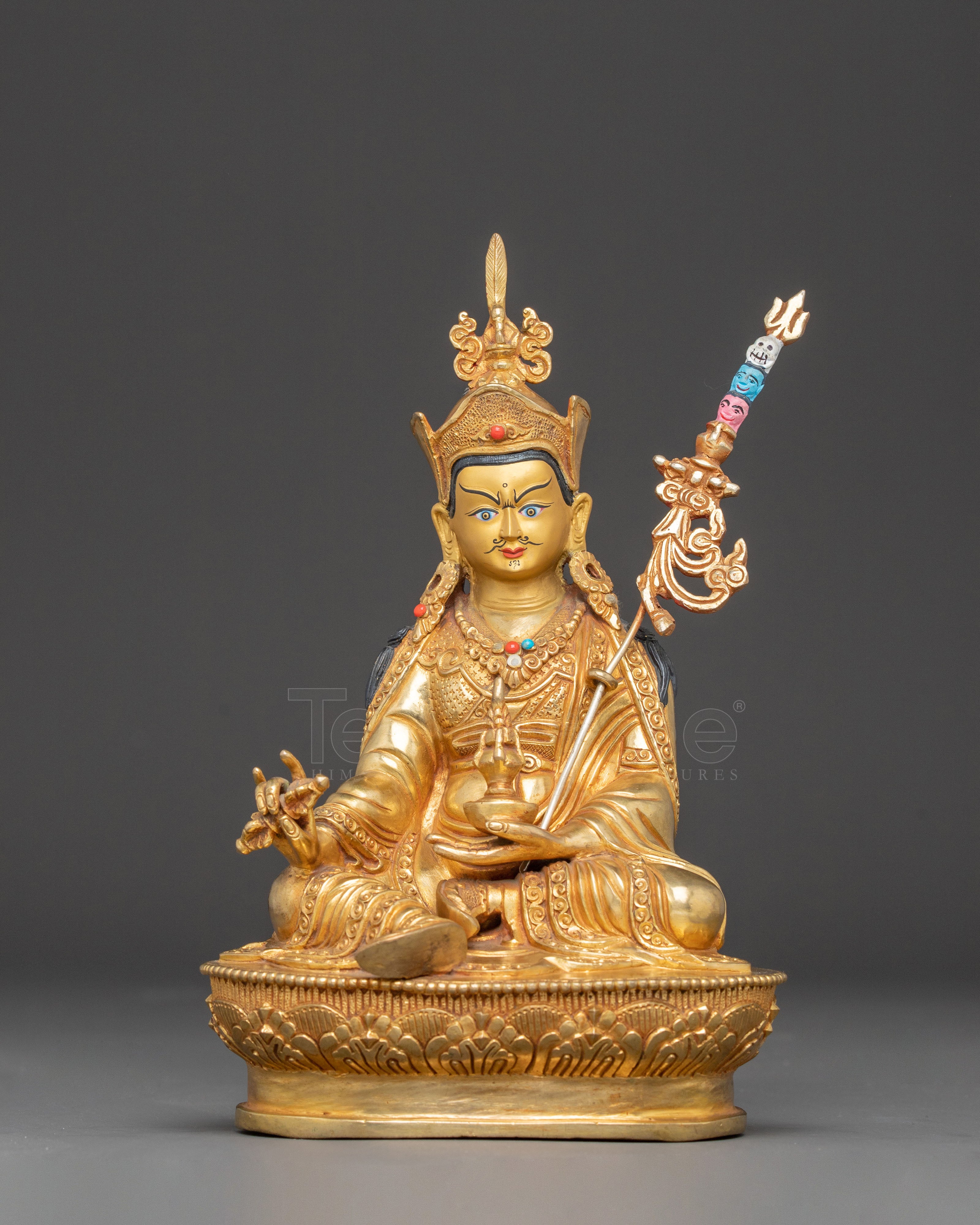 Golden Statue of Master Padmasambhava