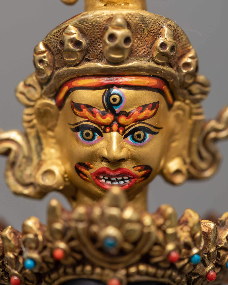 1000 Armed Chenrezig-Avalokiteshvara Statue | 24K Gold Hand Carved Himalayan Statue