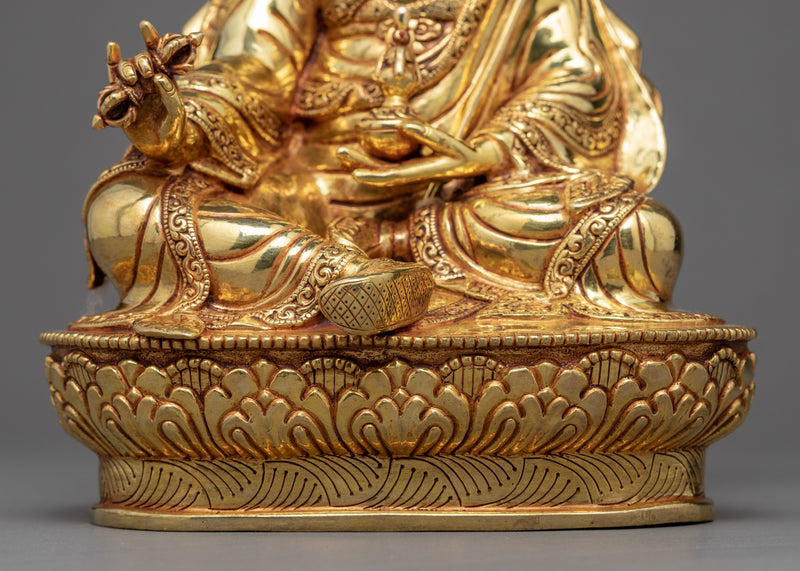 Padmasambhava Guru Statue | Finely Hand Carved Sculpture