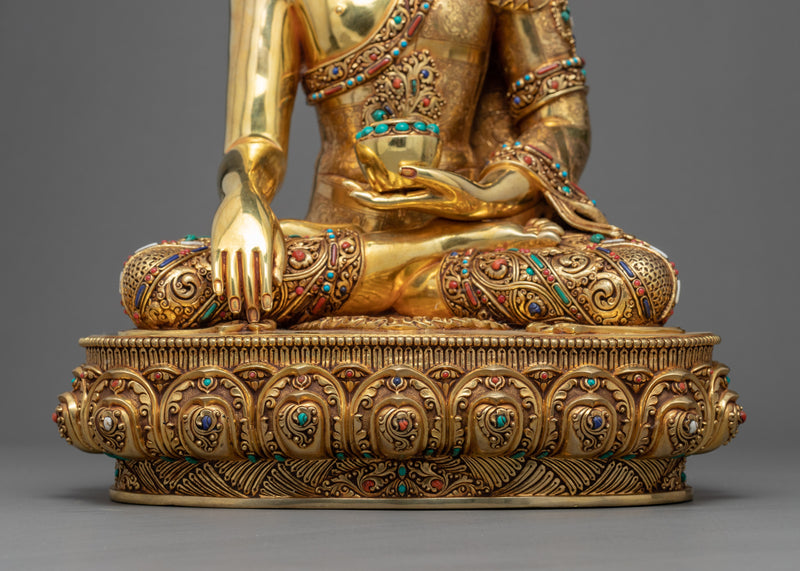 Buddha Shakyamuni Tibetan Art | Traditionally Hand Crafted Statue