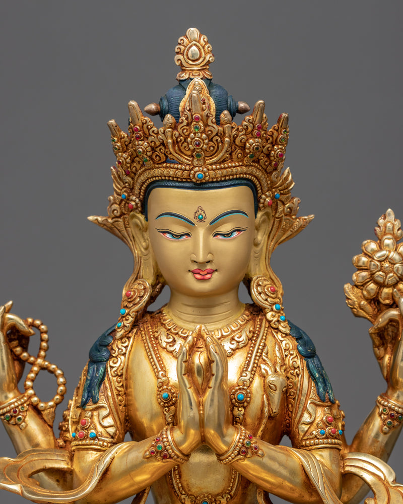 Bodhisattva Chenrezig Statue | Himalayan Art of Nepal