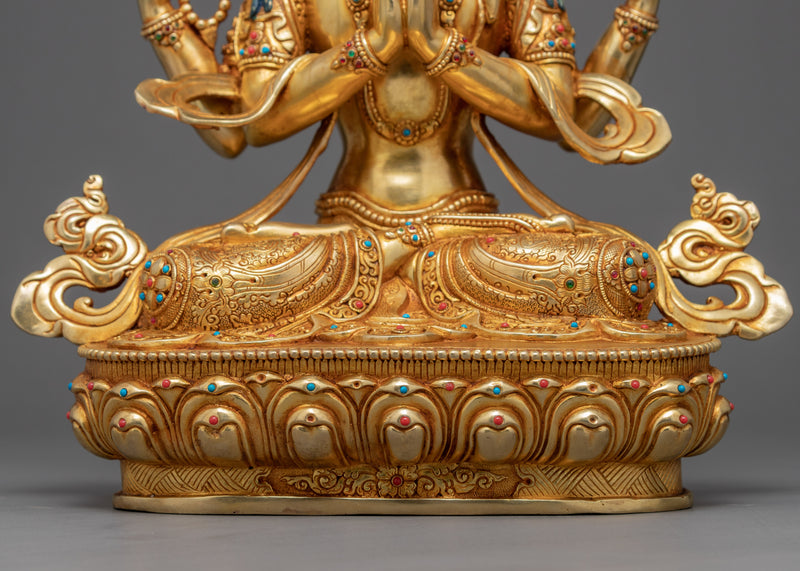 Bodhisattva Chenrezig Statue | Himalayan Art of Nepal