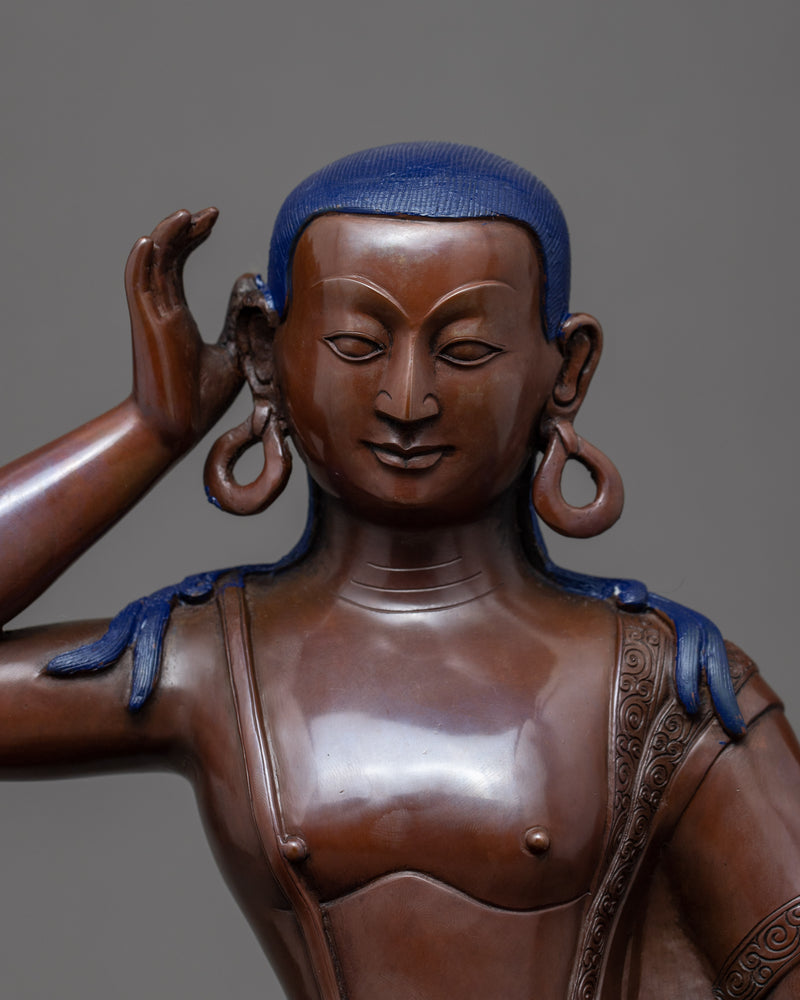 Jetsun Milarepa Sculpture | Traditionally Hand Carved Buddhist Art