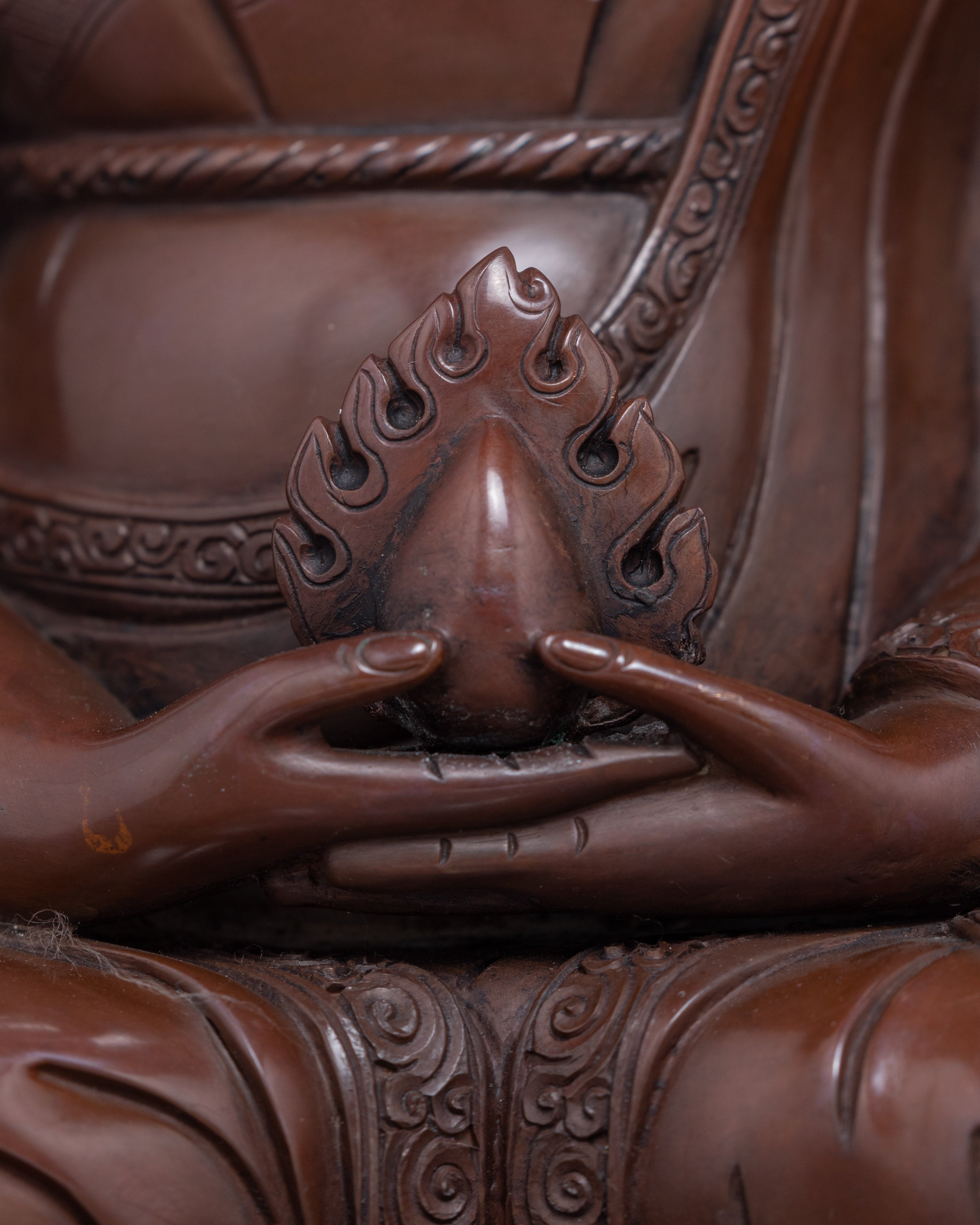 Buddhist Master Sculpture | Traditionally Hand Carved Buddhist Statue
