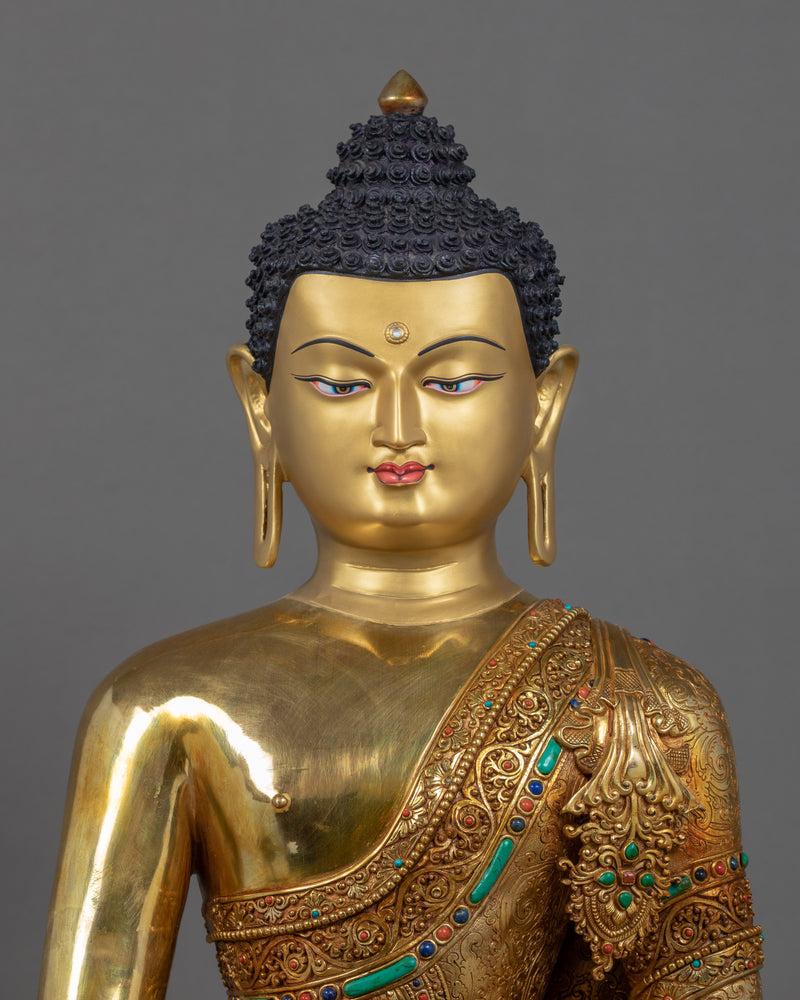 Large Shakyamuni Buddha Statue | Traditionally Hand Carved Buddhist Art