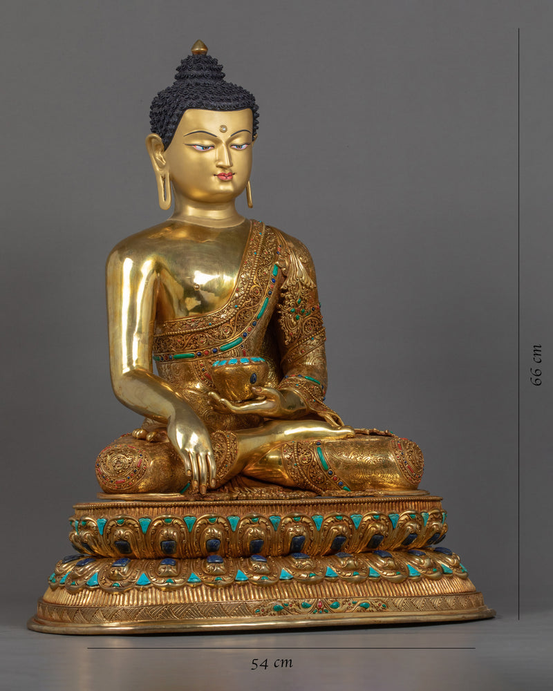 Large Shakyamuni Buddha Statue | Traditionally Hand Carved Buddhist Art