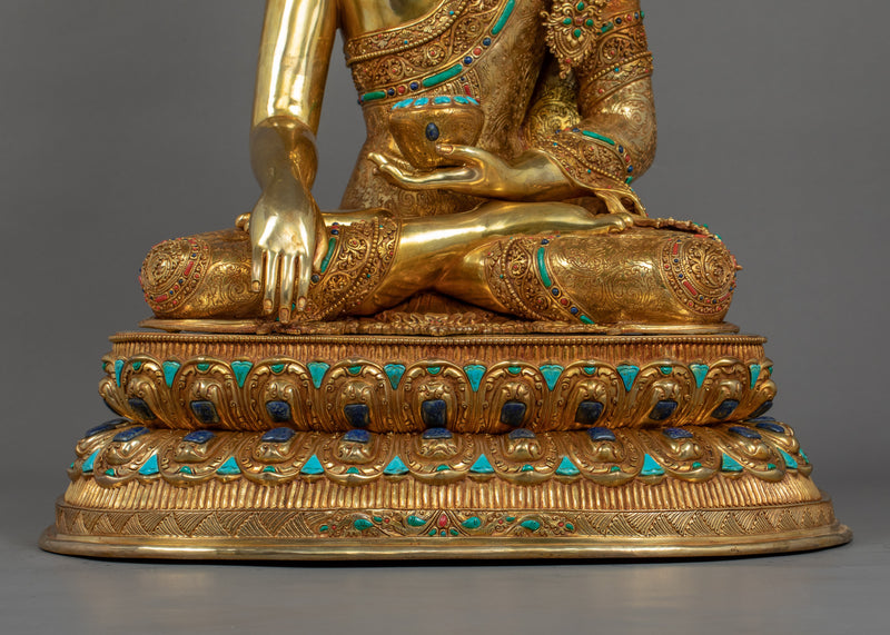 Large Shakyamuni Buddha Statue | Traditionally Hand Carved Buddhist Art