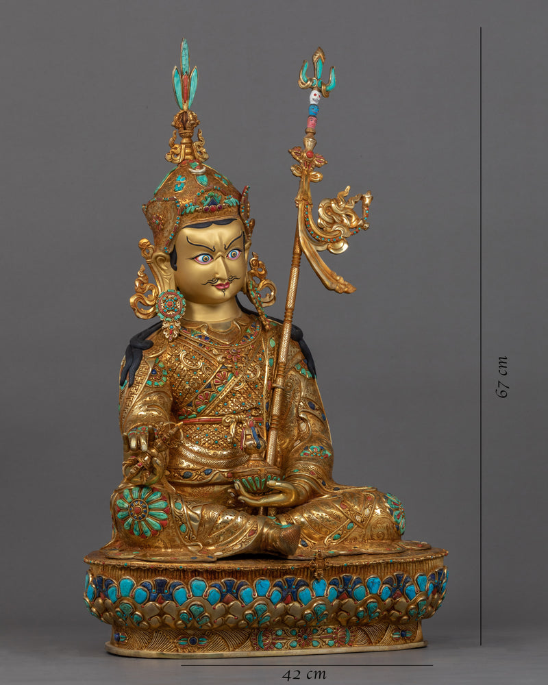 Large Guru Rinpoche Statue | Traditional Himalayan Art