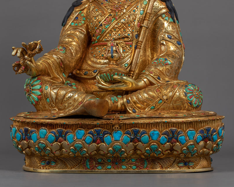 Large Guru Rinpoche Statue | Traditional Himalayan Art