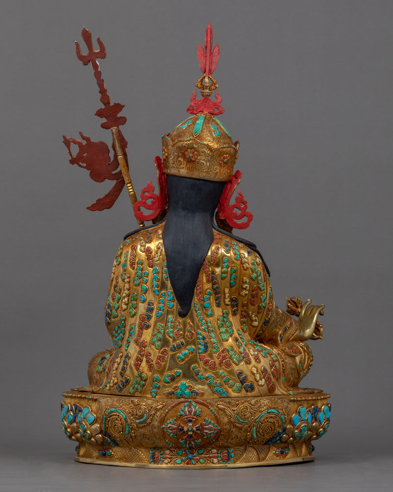 Large Guru Rinpoche Statue | Traditional Himalayan Art