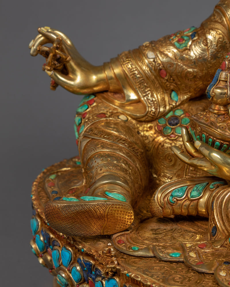 Large Guru Rinpoche Statue | Traditional Himalayan Art