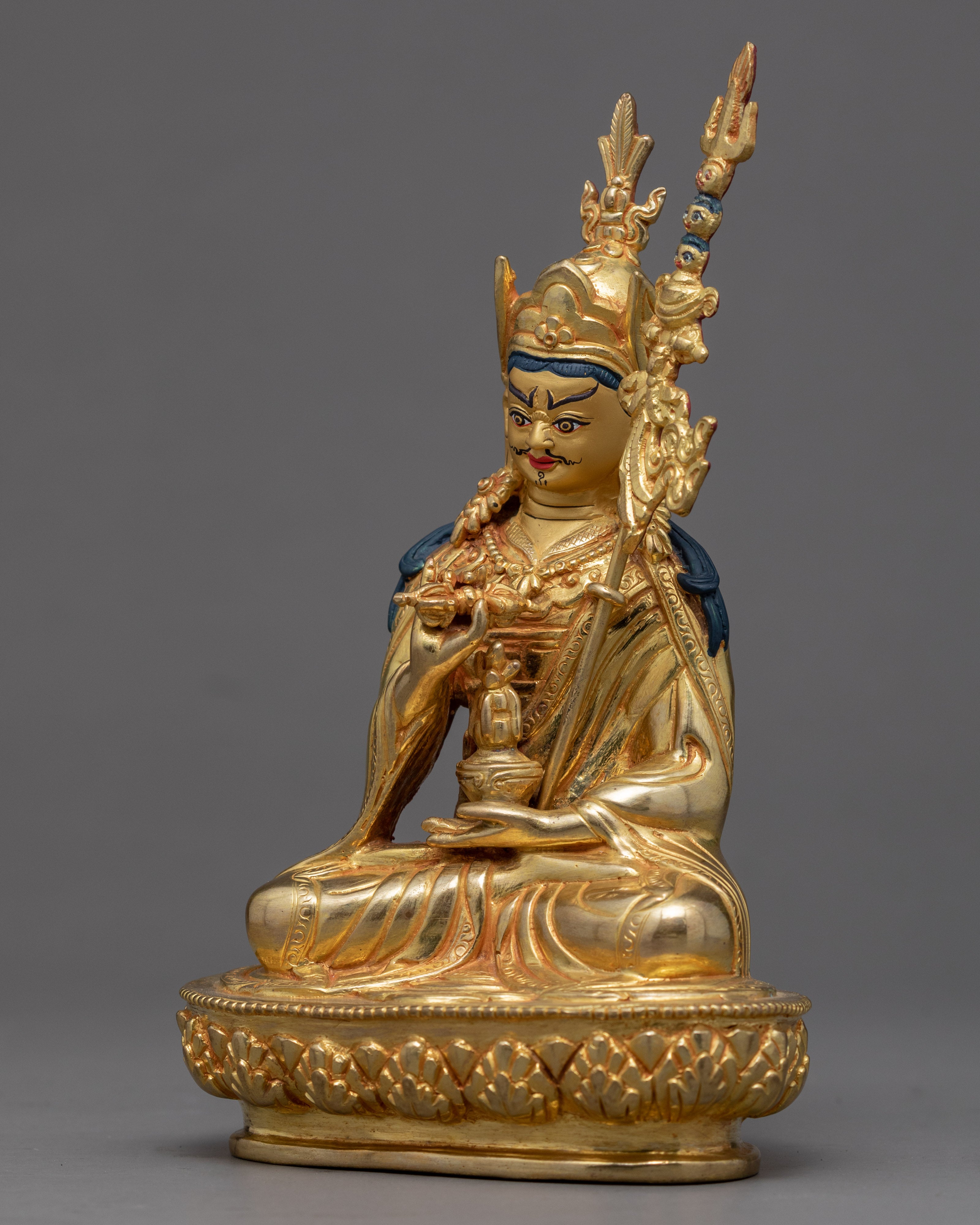 Guru Padmasambhava Artwork | Traditionally Hand Carved Statue