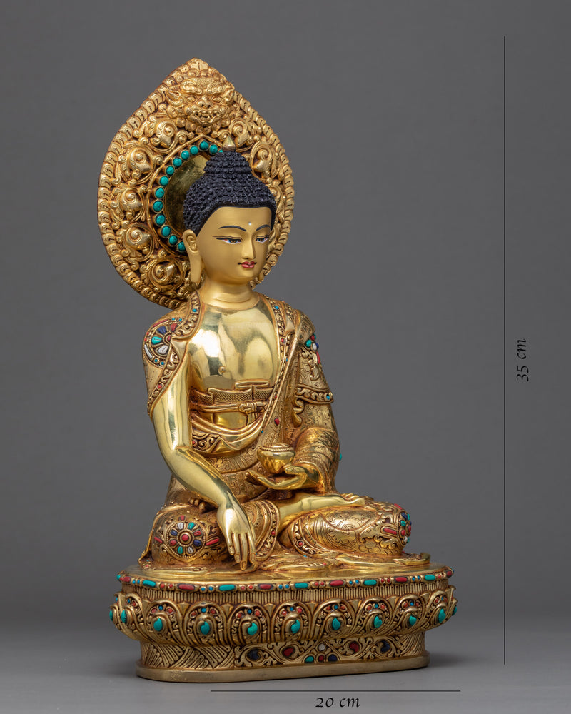The Shakyamuni Buddha Art | Traditional Himalayan Statue