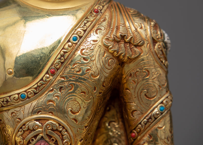 The Buddha Shakyamuni Art | Magnificently Hand Carved Buddhist Statue