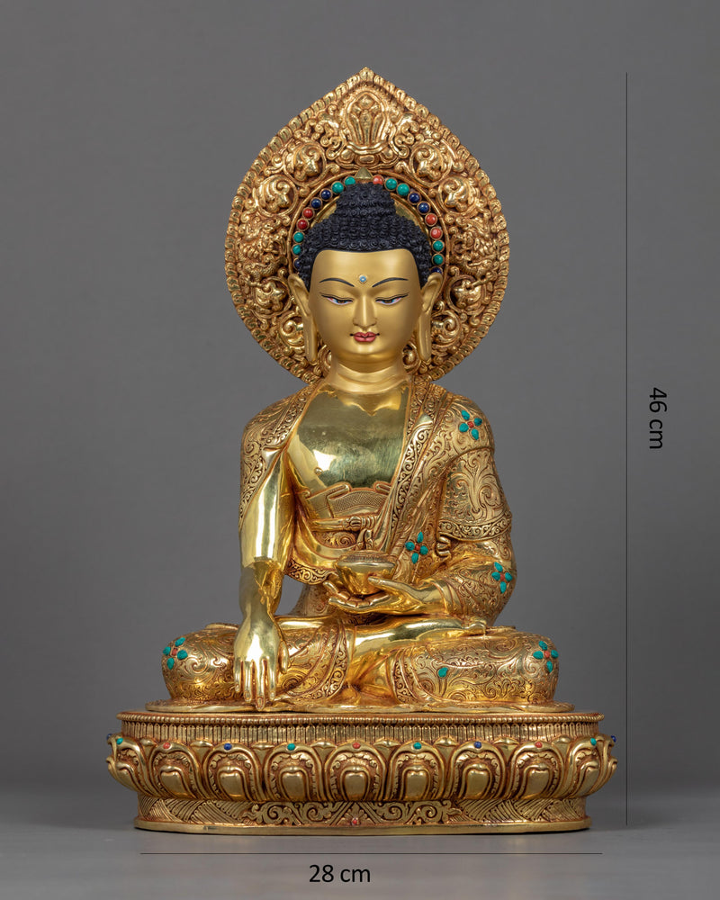 Three Wise Buddha Sculpture | Traditional Himalayan Art