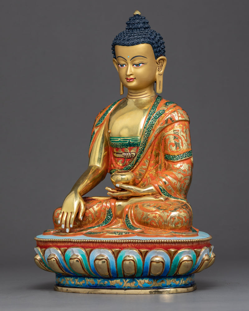 Shakyamuni Buddha Tibetan Statue | Traditional Himalayan Art Nepal