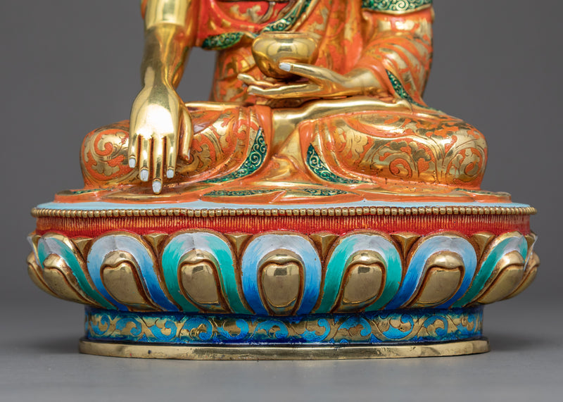Shakyamuni Buddha Tibetan Statue | Traditional Himalayan Art Nepal