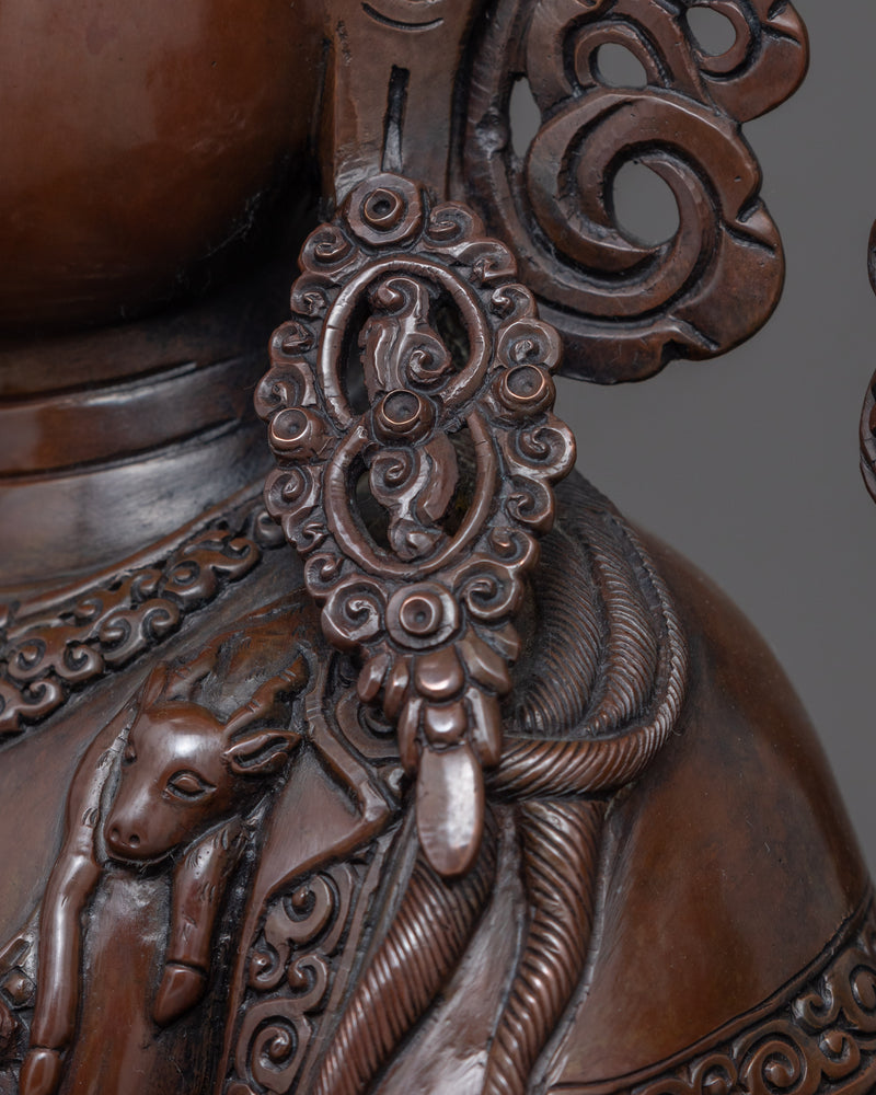 Chenrezig Tibetan Statue | Traditionally Hand Carved Buddhist Art