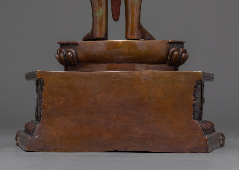 Standing Chenrezig Statue | Traditionally Hand Carved Art