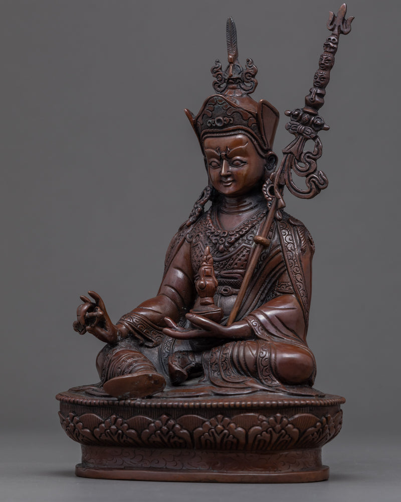 Mini Guru Rinpoche Art | Traditional Himalayan Statue