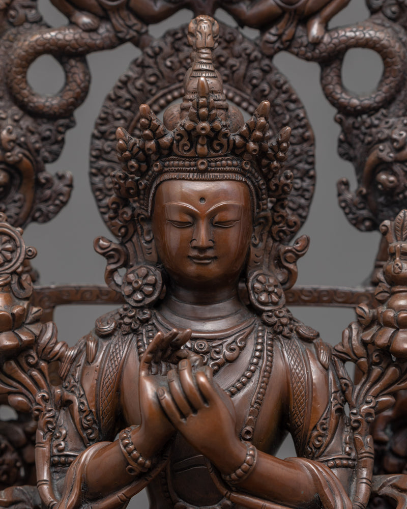The Buddha Maitreya Statue | Traditionally Crafted Himalayan Art