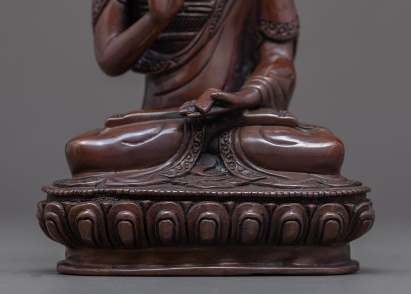 Je Tsongkhapa Statue Set | Tibetan Buddhist Monk Sculpture