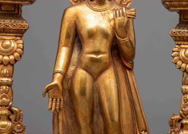 Standing Shakyamuni Buddha Figure | Himalayan Buddhist Art