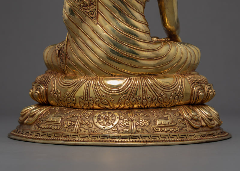 Shakyamuni Buddha Sculpture Art | Traditional Himalayan Statue