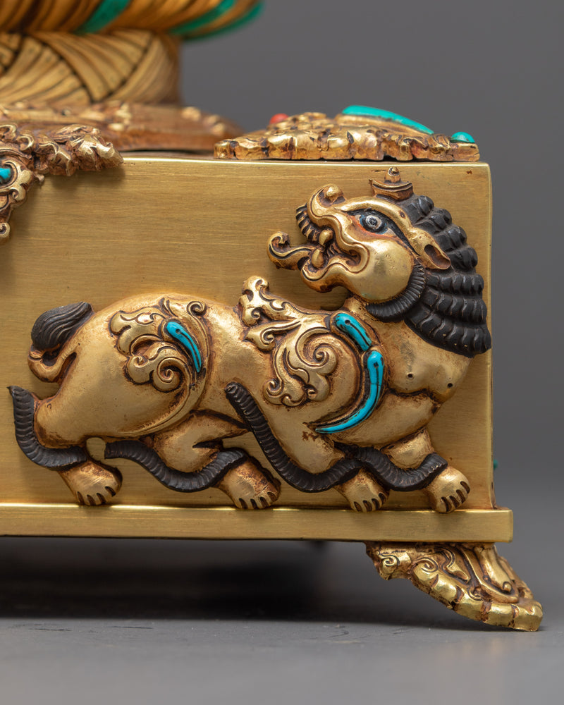 Manjushri Wisdom Deity Statue | Handmade Buddhist Art